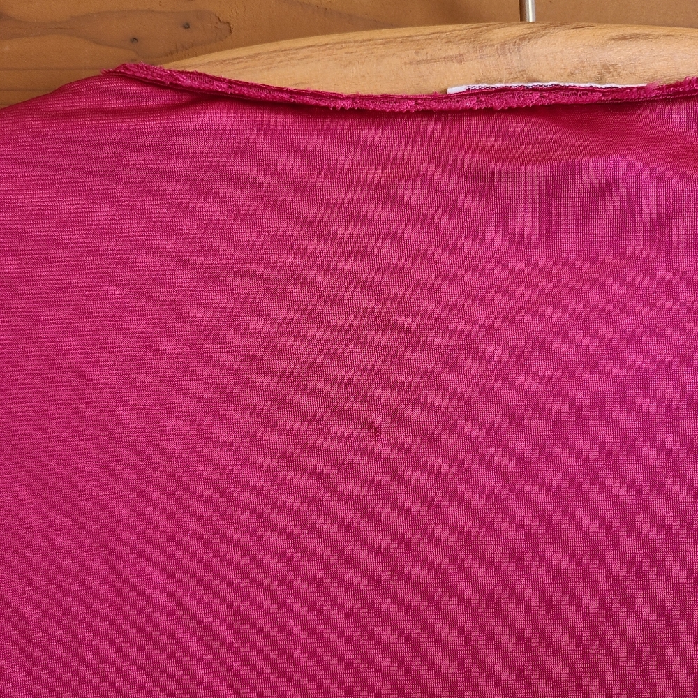 Vintage Vanity Fair Magenta Lace Lingerie Dressing Sleep Gown Button Robe M - Picture 4 of 4